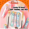 Combo 10 thanh Súp thưởng cho mèo Shizuka 15g giá rẻ, Snack ăn vặt cho thú cưng giá rẻ