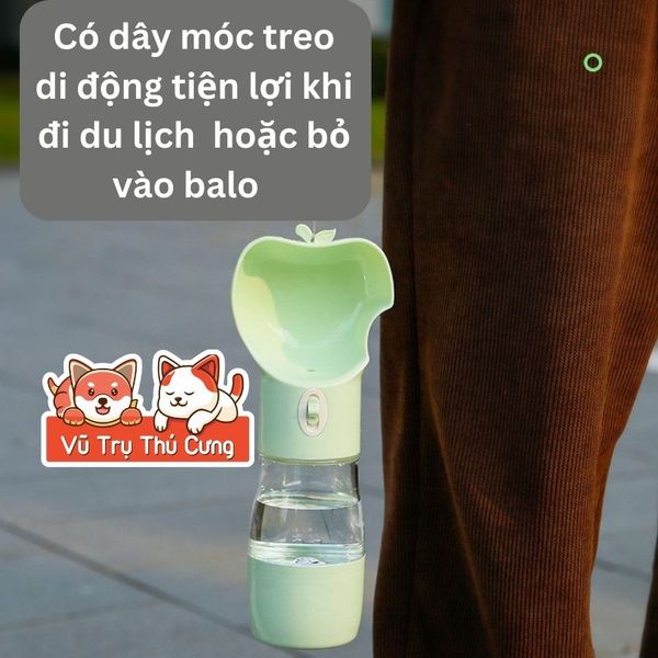 Bình nước cầm tay cho Thú cưng uống nước du lịch hay đi dạo tiện lợi2