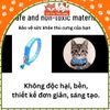 Vòng cổ chó mèo thú cưng nhiều màu sắc với họa tiết chân thú