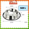 Bát ăn inox chống trượt cho Chó mèo Full size