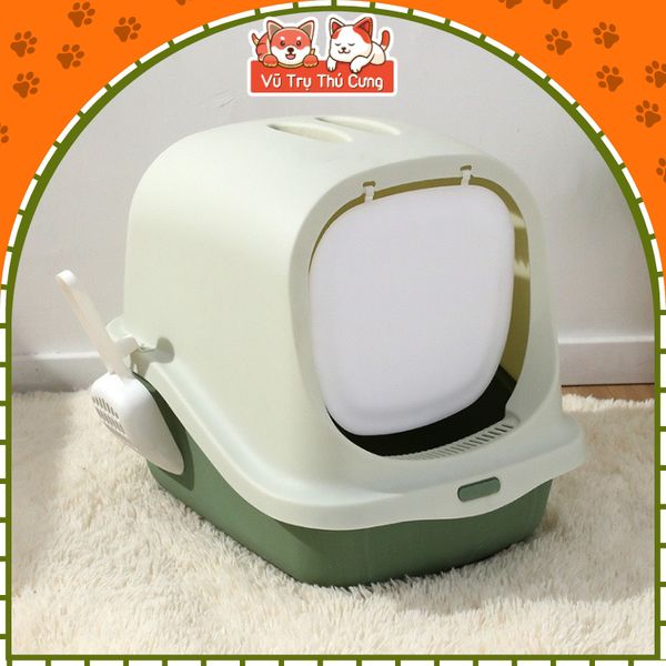 Nhà vệ sinh cho Mèo chống văng cát size lớn