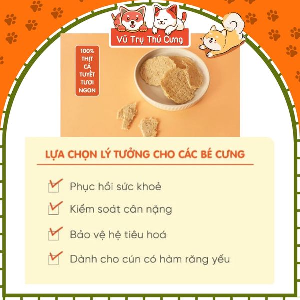 Bánh Thưởng Cho Chó Vị Gà & Cá Dinh Dưỡng Natural Core 40g