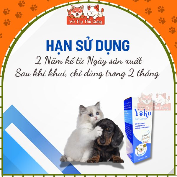 Dung Dịch Vệ Sinh Tai Cho Chó Mèo Yoko 50ml