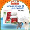 Viên canxi sữa dê Bioline cho chó mèo hộp 160 viên