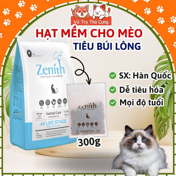 Hạt Mềm Zenith Hairball Tiêu Búi Lông Cho Mèo 300g2
