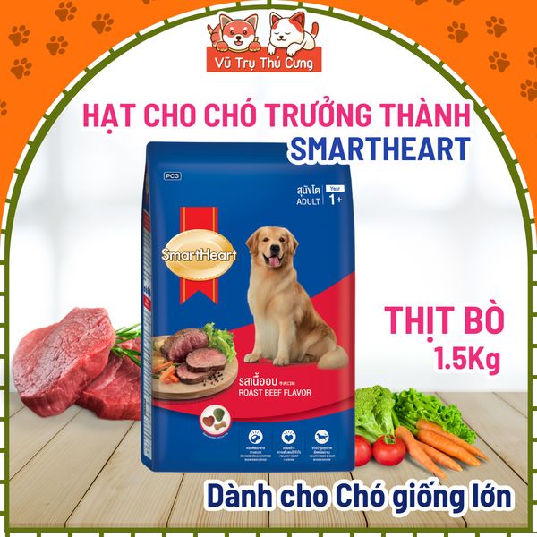 Thức ăn Hạt Smartheart dành cho chó con, chó trưởng thành