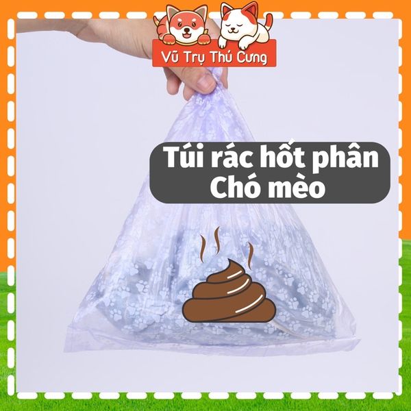 Cuộn túi nilong đựng phân Chó mèo size nhỏ
