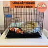 Chuồng sắt vân đá tĩnh điện nan dày không gỉ cho Chó mèo size vừa