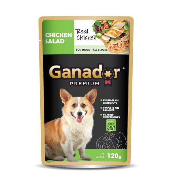 Pate Ganador Chó Mọi Lứa Tuổi Từ Thịt Gà Thật 120g
