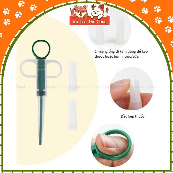 Ống bơm xi lanh hỗ trợ uống đa năng cho chó mèo