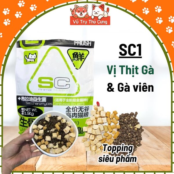 Hạt Cho Mèo SC Đạm Cao, Không Độn Ngũ Cốc2