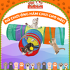 Đồ chơi cho mèo đường hầm chui có bóng tròn2