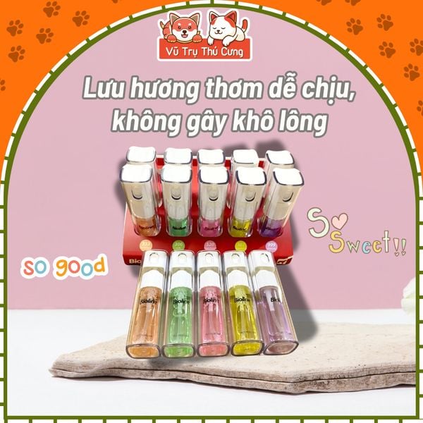 Nước hoa xịt khử mùi cho Chó mèo BIOLINE 9ml