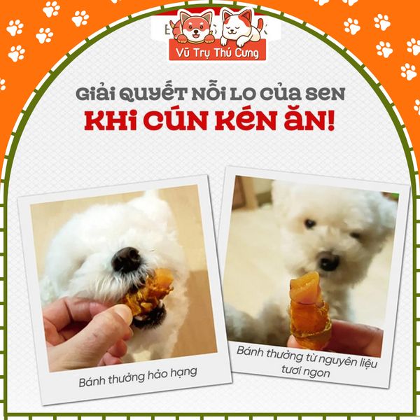 Snack Cho Chó Thịt Cuộn Khoai Lang Natural Core 110g