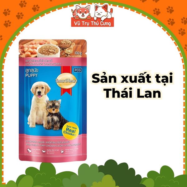 Combo Pate Smartheart cho Chó con gói 130g