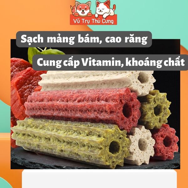 Snack xương gặm sạch răng cho Chó 7 Dental Effects Vegebrand 100g