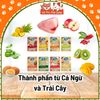 Thùng 24 Gói Pate Snappy Tom Trái Cây Cho Mèo 70g Mix Vị