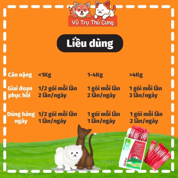 Men tiêu hoá cho Chó mèo Bioline 3g, giúp mèo ăn ngon miệng hơn