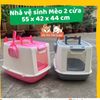 Nhà vệ sinh cho Mèo chống văng cát size lớn
