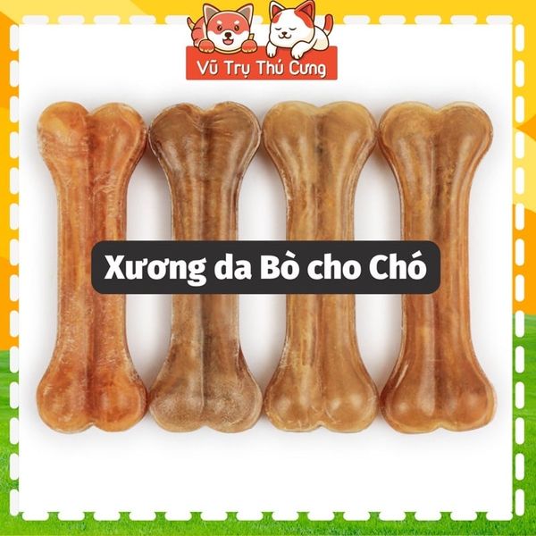 Snack Xương da bò cho Chó gặm Bổ Sung Dinh Dưỡng Nhiều Thanh