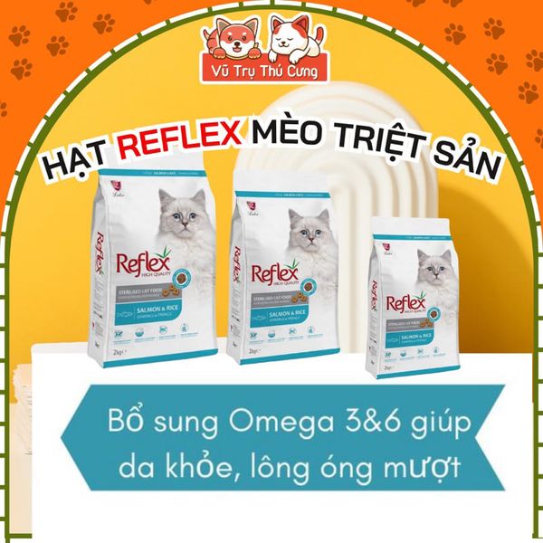 Hạt Reflex dành cho Mèo triệt sản 2Kg, Nhập Châu Âu