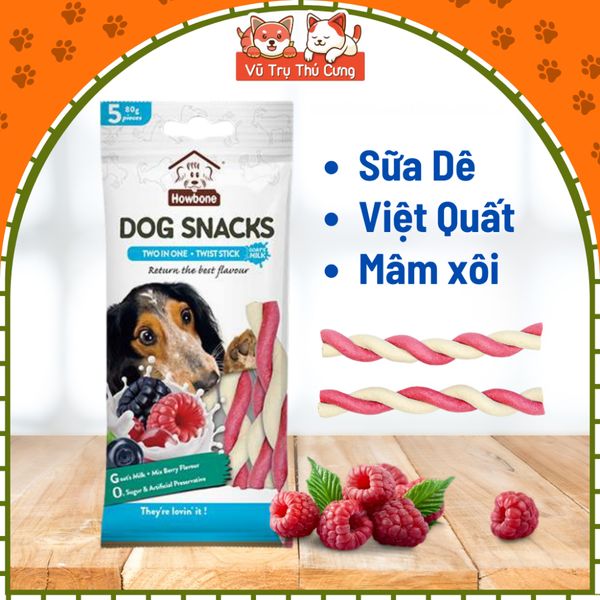 Snack Xương Gặm Sạch Răng Chó Chó Howbone Dai Dai