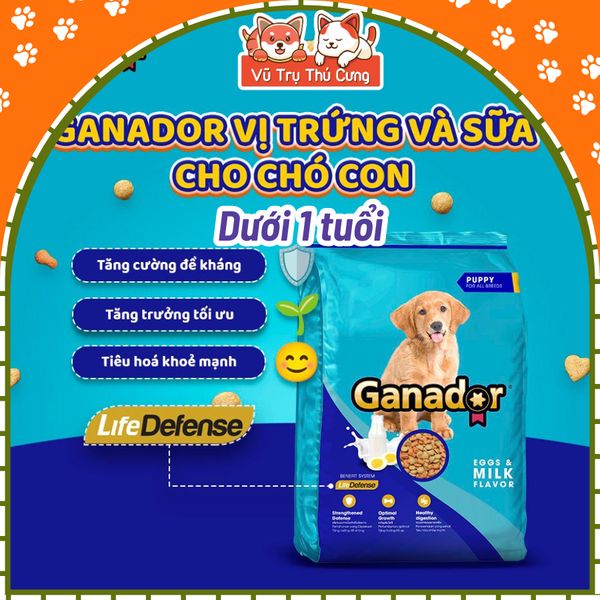 (12Kg) Thùng 4 Gói 3Kg Thức Ăn Hạt Ganador Cho Chó Nhiều Dinh Dưỡng