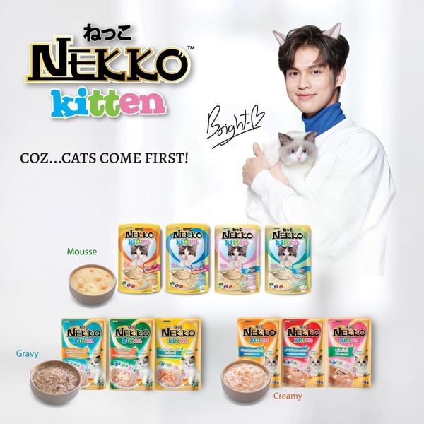Pate Nekko Kitten dành cho mèo con gói 70g nhiều dinh dưỡng