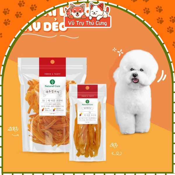 Khoai Lang Sấy Dẻo Cho Chó Mèo Natural Core