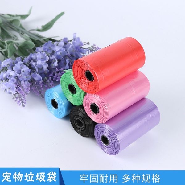 Combo 5 cuộn túi nilong đựng phân Chó mèo size nhỏ, Dọn vệ sinh cho thú cưng