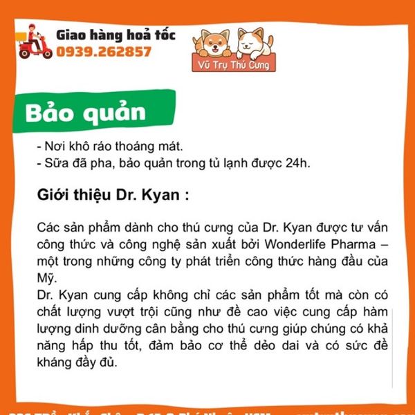 Sữa cho Chó Dr.Kyan Predogen hộp 110g