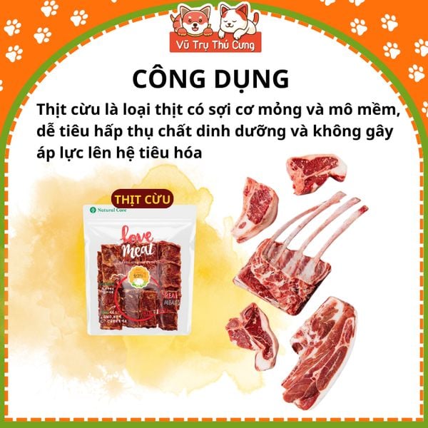 Snack Cho Chó Bít Tết Vị Bò/ Cừu/ Cá Hồi Natural Core 160g