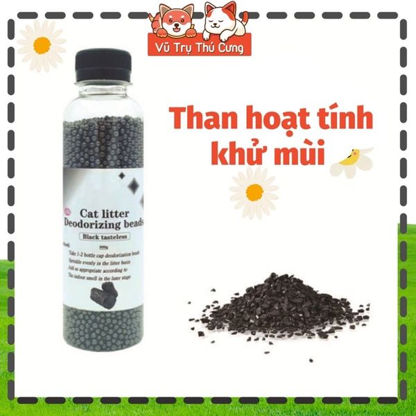 Hạt Khử Mùi Cho Cát Mèo Than Hoạt Tính