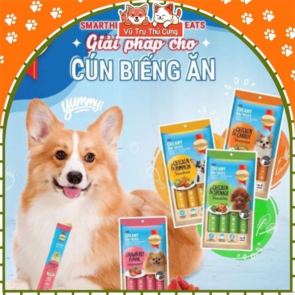 Súp thưởng cho Chó SmartHeart Creamy túi 4 thanh2