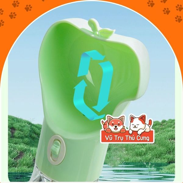 Bình nước cầm tay cho Thú cưng uống nước du lịch hay đi dạo tiện lợi2