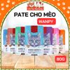 Pate Wanpy cho Mèo 80g, đủ vị, Thức ăn ướt cho mèo con, mèo trưởng thành
