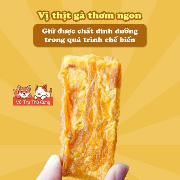 Snack Miếng gà sấy Doggy Man Nhật Bản cho Chó 90g