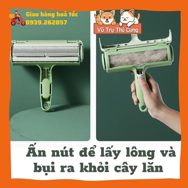 Cây lăn lông tĩnh điện, lăn bụi quần áo, bụi sofa, vệ sinh giường nệm2