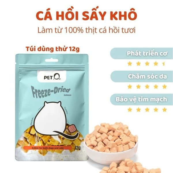 Đồ Sấy Cho Chó Mèo 5 Vị Thơm Ngon PetQ