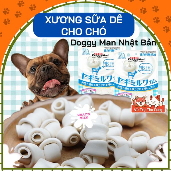 Xương sữa dê cho Chó Doggy Man 140g, bổ sung Canxi
