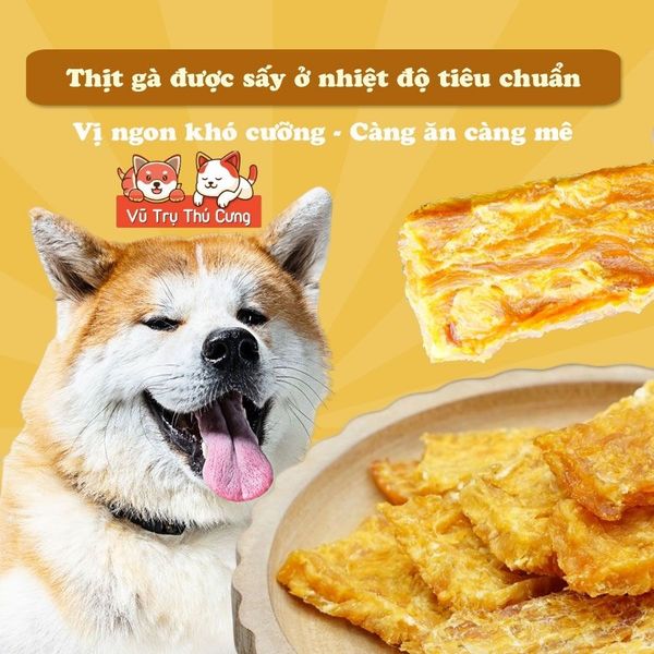Snack Miếng gà sấy Doggy Man Nhật Bản cho Chó 90g