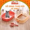 Nhà vệ sinh cho Mèo thành cao, chống văng cát, tặng kèm xẻng
