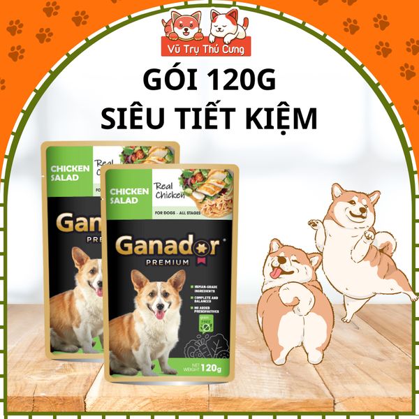 Pate Ganador Chó Mọi Lứa Tuổi Từ Thịt Gà Thật 120g