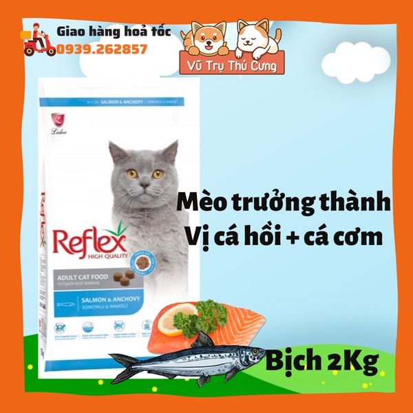 Thức Ăn Hạt Reflex cho mèo từ Thỗ Nhĩ Kỳ 2Kg2