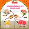 Bánh Thưởng Cho Mèo Crunchy Bổ Sung Omega Mượt Lông 60g