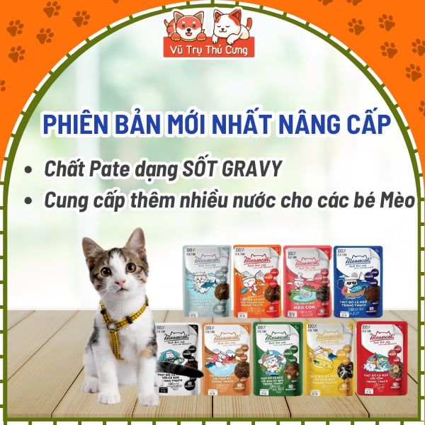 Pate Meowcat cho Mèo bổ sung dinh dưỡng 70g