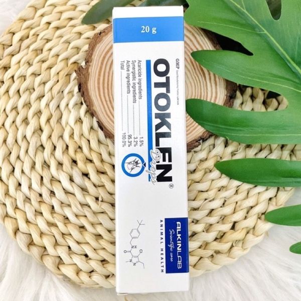 Nhỏ vệ sinh tai chó mèo, ve tai, rận tai, hôi tai OTOKLEN, ORIDERMYL