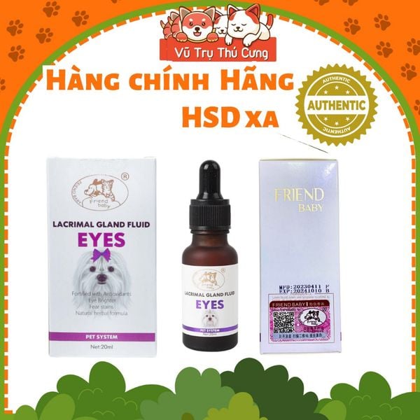 Siro uống ngăn tiết lệ, chống chảy nước mắt ở Chó Mèo 20ml