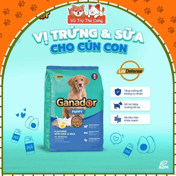 Thức Ăn Hạt Cho Chó Ganador Nhiều Dinh Dưỡng 400g