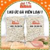 (Túi Lớn 1Kg) Ức Gà Viên Sấy Cho Chó Mèo Hàng Cao Cấp, Không Vụn